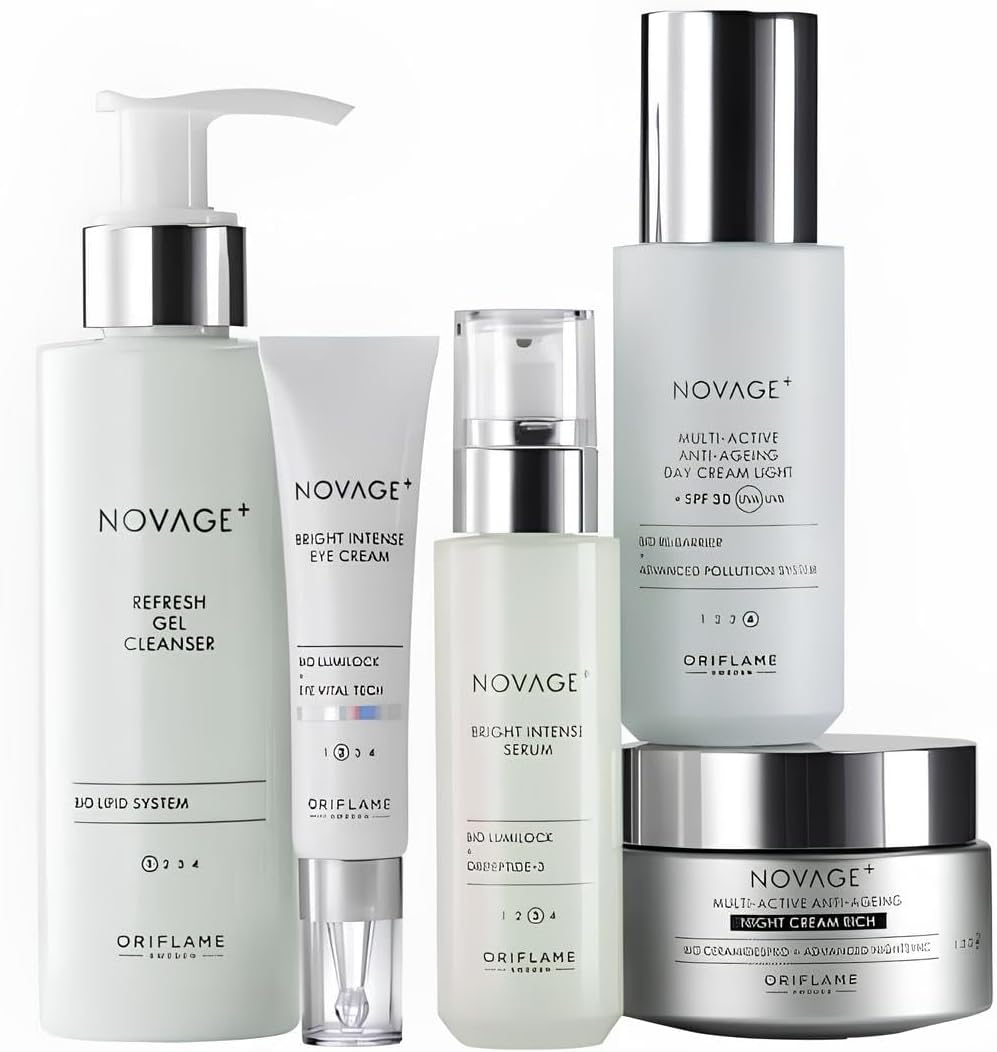 Nov Age NovAge Brilliance Infinite Luminosity Set of 5 products (recommended for all age) reduces all major skin tone discolourations and dark spots in 2 weeks