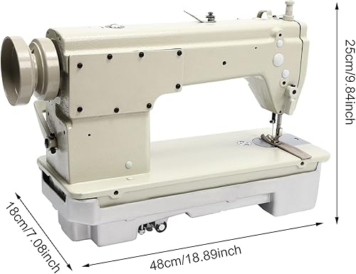 Miniatura 2 de Máquina de coser industrial de punto recto Máquina de coser de grado comercial para cuero, caucho, lona para el hilo de nailon, poliéster y algodón