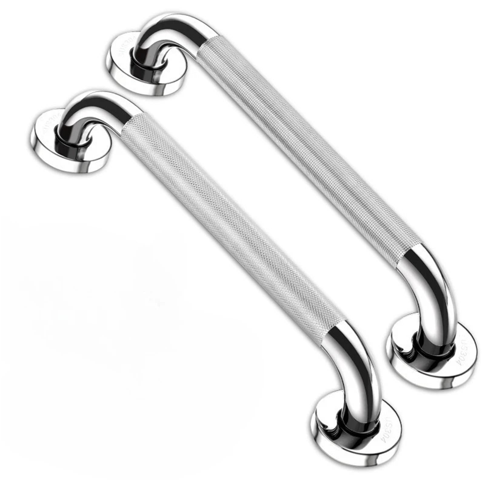 2 pasamanos de seguridad de acero inoxidable 304 para baño, construcción resistente, barandilla de soporte duradera