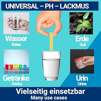 240 x pH value 1-14 test strips indicator test paper litmus paper for water soil drinks and other substances (universal)