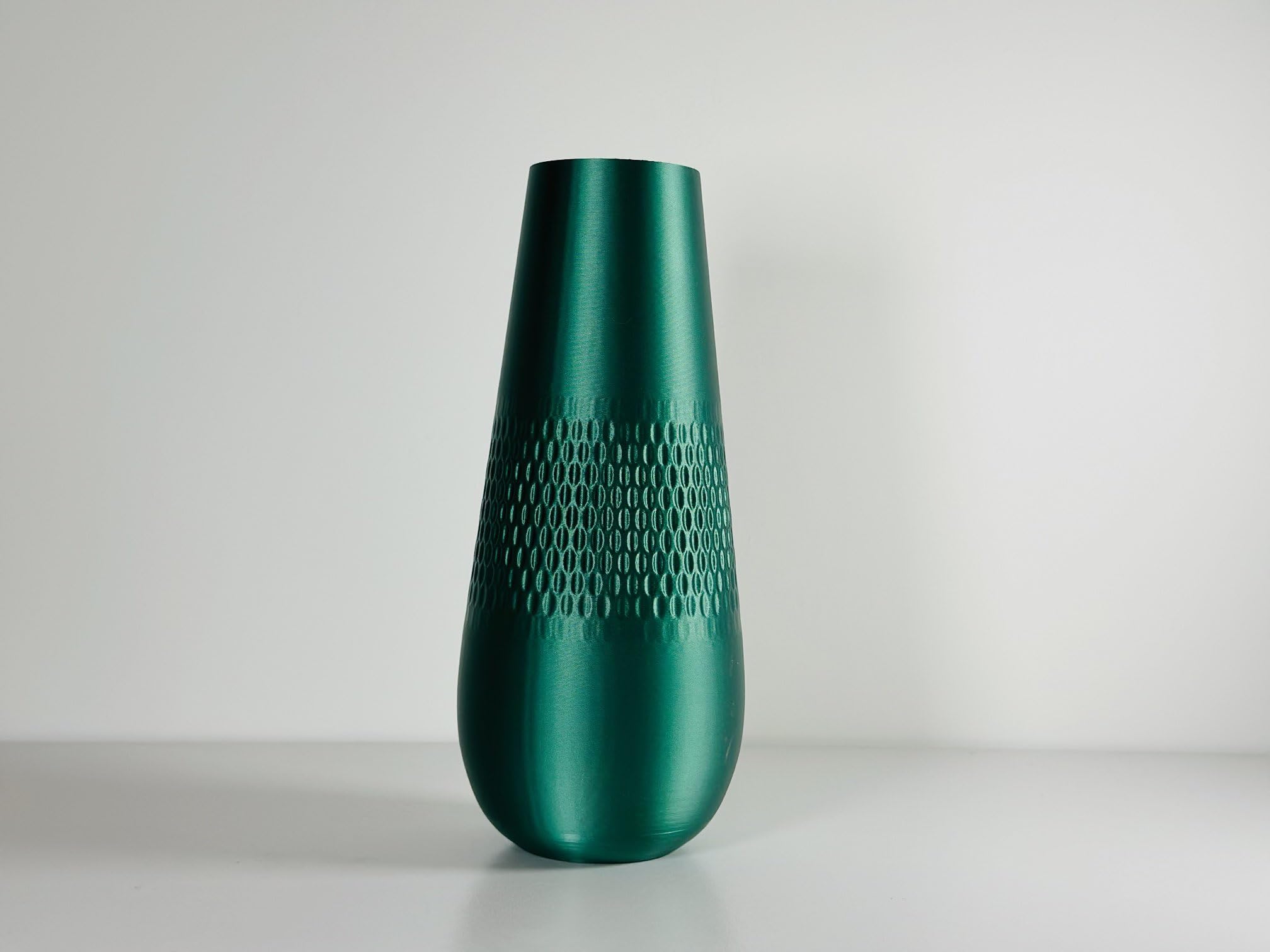 Vase Chaos émeraude mat pour fleurs séchées et décoration de table moderne