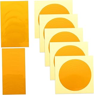 NIYANGLE 7 Hojas Etiqueta Engomada Del Manómetro Pegatinas Adhesivas Para Manómetros Claro Calcomanía Del Manómetro De Aire Calcomanías De Manómetro Cintas Yellow Película Reflectante