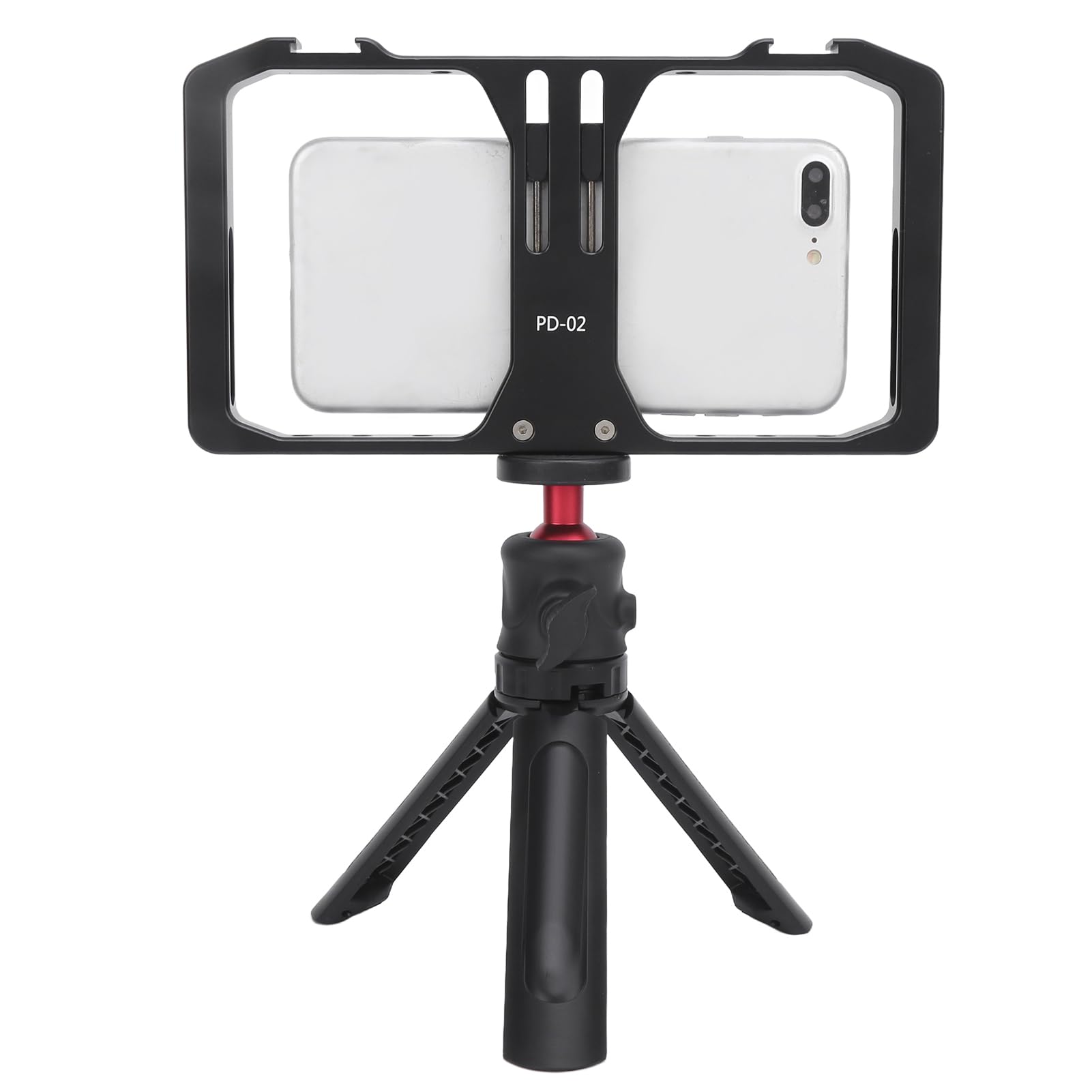 Empuñadura Estabilizadora de Video para Smartphone Antideslizante Liviana para Filmación Profesional 431g Aleación de Aluminio Negro 1 Unidad
