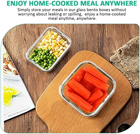 KOMUEE 24 Piece Glass Food Storage Containers Set and 10 Pack Glass Meal Prep Containers with Lids, BPA-Free and Airtight - Thumbnail 4