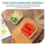 24 Pieces Glass Food Storage Containers Set,Glass Meal Prep Containers-Stackable Airtight Glass Storage Containers with lids,Freezer, Microwave, Oven Safe,Gray - Image 5