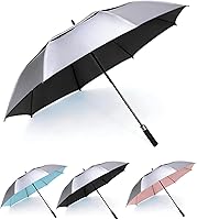 Vista 19 de MRTLLOA Paraguas para golf extragrande con apertura automática de 54, 62, 68 o 72 pulgadas, toldo doble ventilado, resistente al viento e