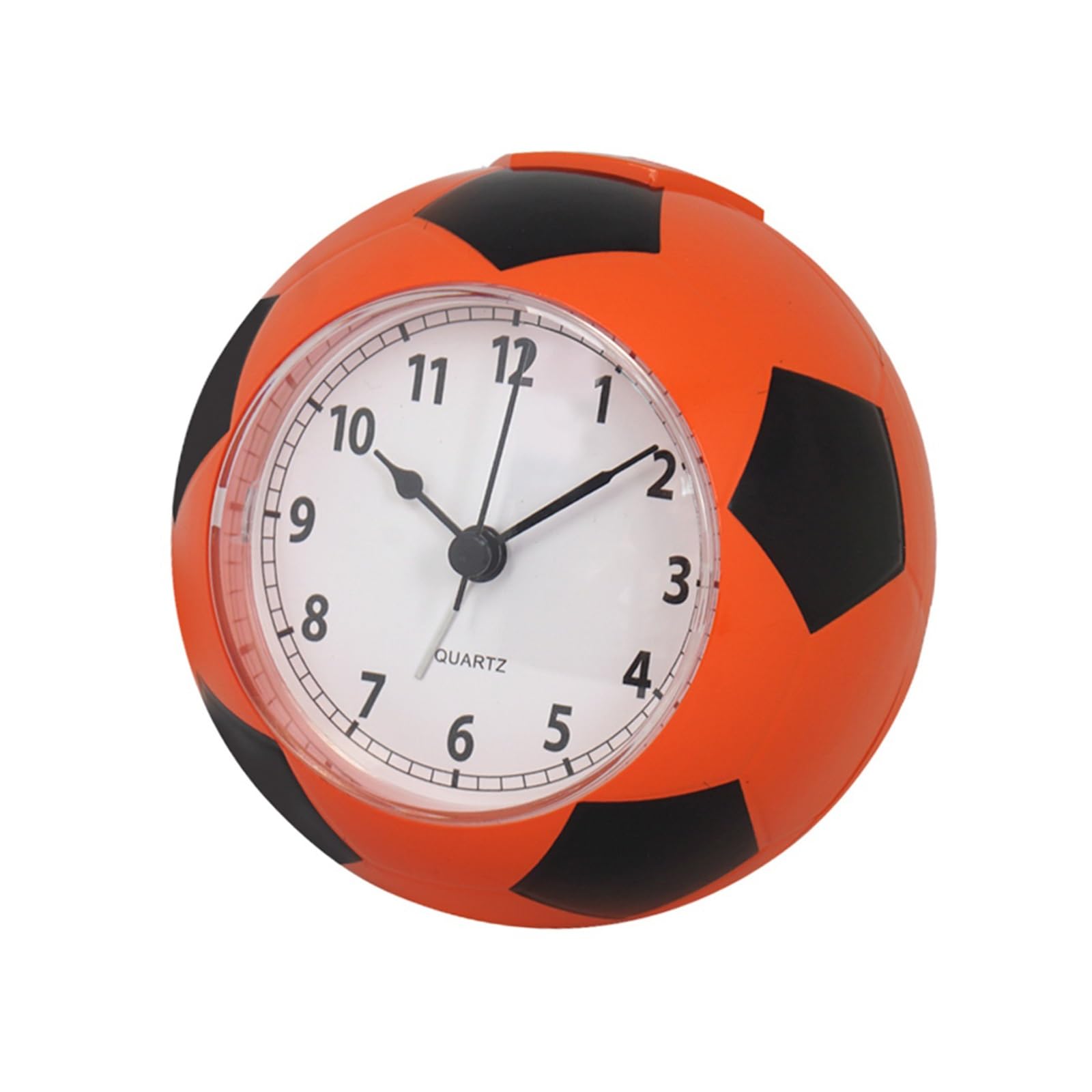 Reloj despertador de fútbol silencioso y analógico infantil para escritorio de estudiantes 1