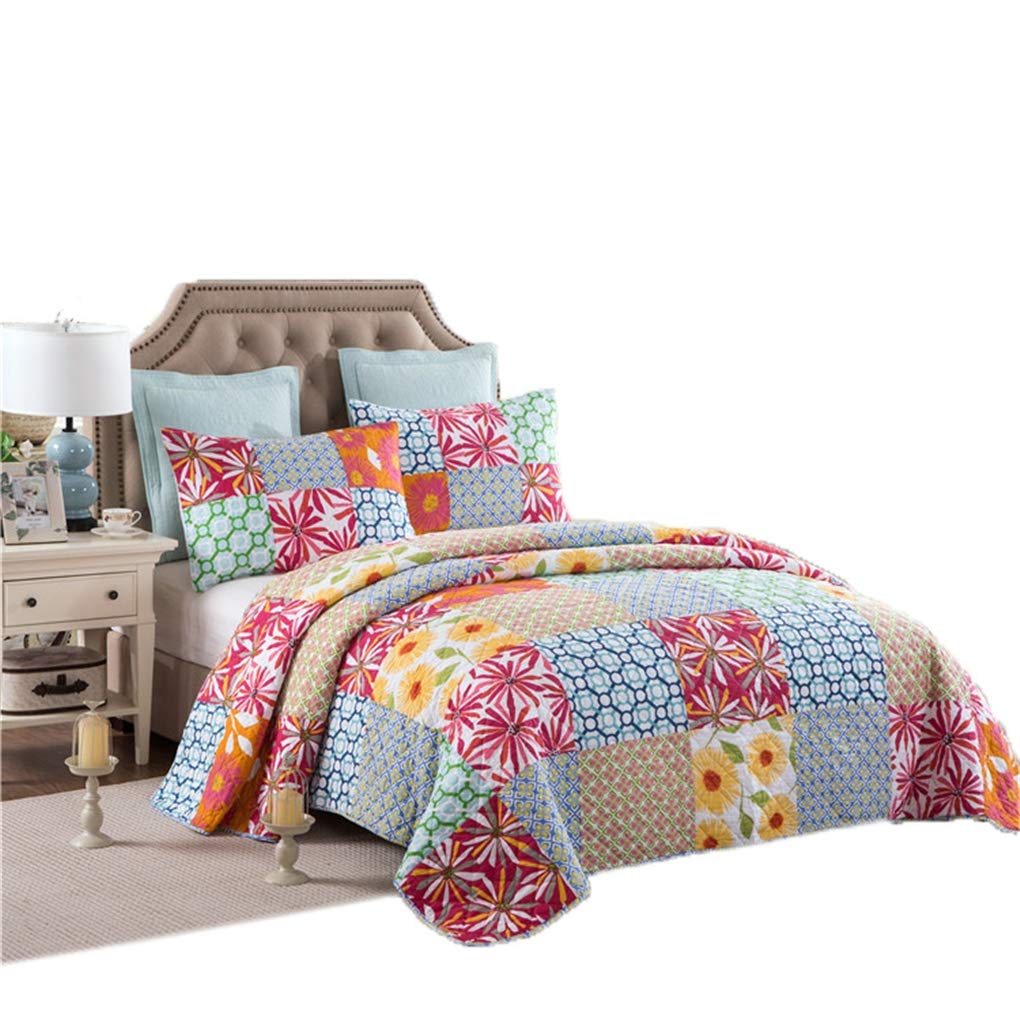 アンティークキルト✳︎ヴィンテージカバーベッドカバー✳︎パッチワーク Amazon.co.jp: 3 ピース パッチワーク キルト ベッドカバー