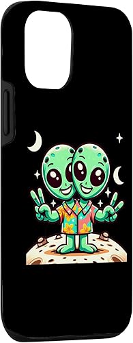 Miniatura 3 de iPhone 15 Pro Space Peaceful Alien Case
