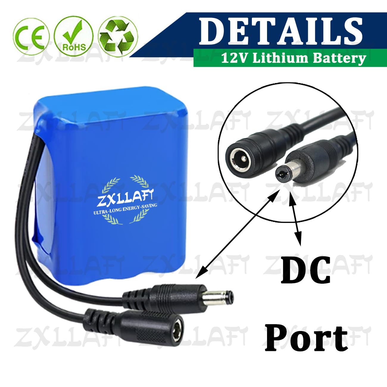 Batería Recargable 12 V 10000 mAh 7500 mAh 6000 mAh 5000 mAh Batería de Litio 10 Ah 6 Ah 7,5 Ah 5 Ah Baterías de Repuesto para energía Solar y Coches de Juguete
