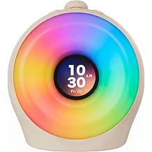 Sunrise Alarm Clock with 3 Unique Wake Up Modes for Every Sleeper, Sound Machine Night Light with 10 Natural White Noise Sounds and 8 Dimmable Ambient Mood Lighting for Bedrooms, Adults, Kids