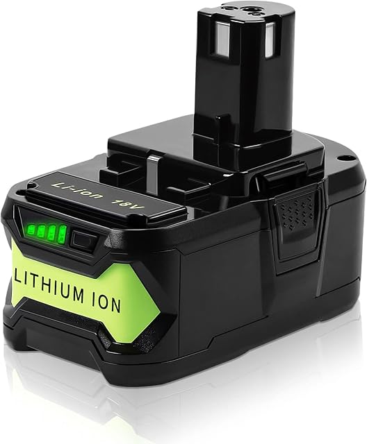 DSANKE P108 18V 5000mAh Li-ion Replacement for Ryobi ONE+ 18V Battery RB18L40 RB18L50 RB18L25 RB18L13 P108 P107 P122 P104 P105 P102 P103 18V Battery