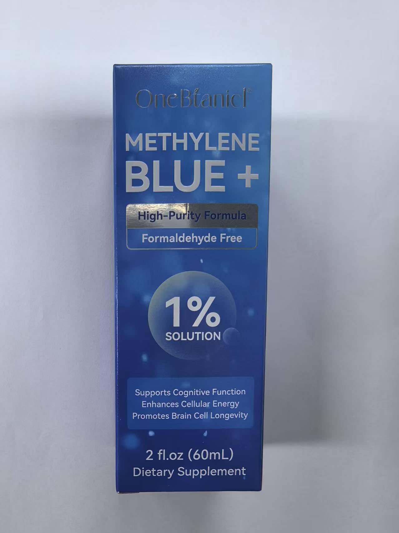 Methylene Blue 1% 60ml con Vitamina C & Stevia, Purezza Ultra Elevata, Testato in Laboratorio