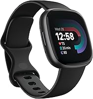 Fitbit Versa 4 Fitness Smartwatch: GPS, Daily Readiness Score, 24/7 Heart Rate, 40+ Modes, Sleep Tracking - Black/Graphite