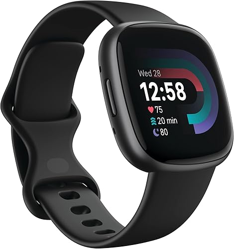 Fitbit Versa 4 Fitness Smartwatch con Preparación Diaria, GPS, Frecuencia Cardíaca 24/7, Más de 40 Modos de Ejercicio, Seguimiento del Sueño y más,