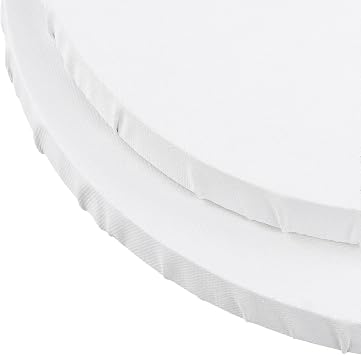 12 PCS 3 Sizes Frame Round Canvas, 20, 25, 30cm Stretched Round Blank Canvas Set for Oil Painting, Acrylic