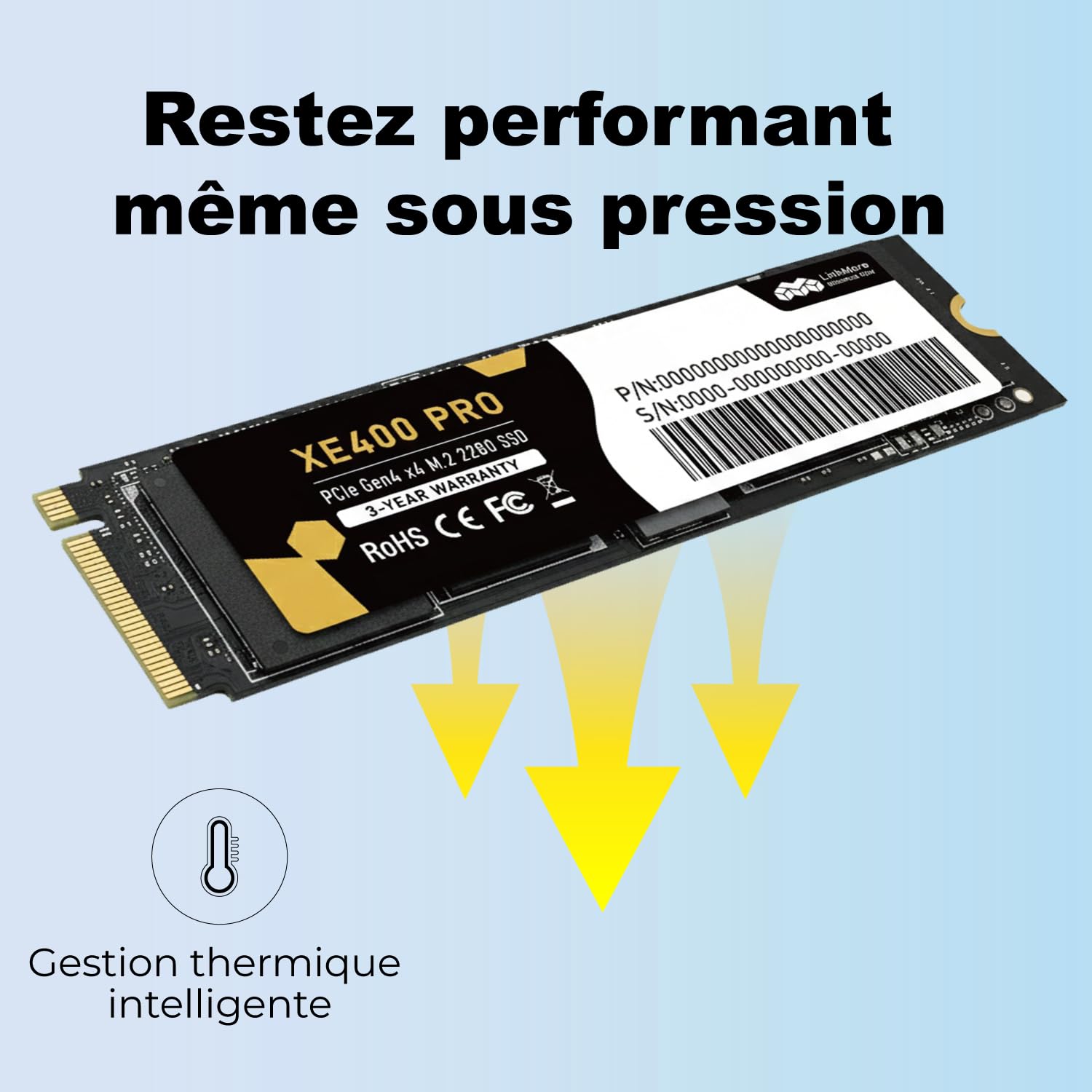 Amazon | LinkMore XE400 Pro 256GB M.2 2280 NVMe SSD PCIe Gen4 x4