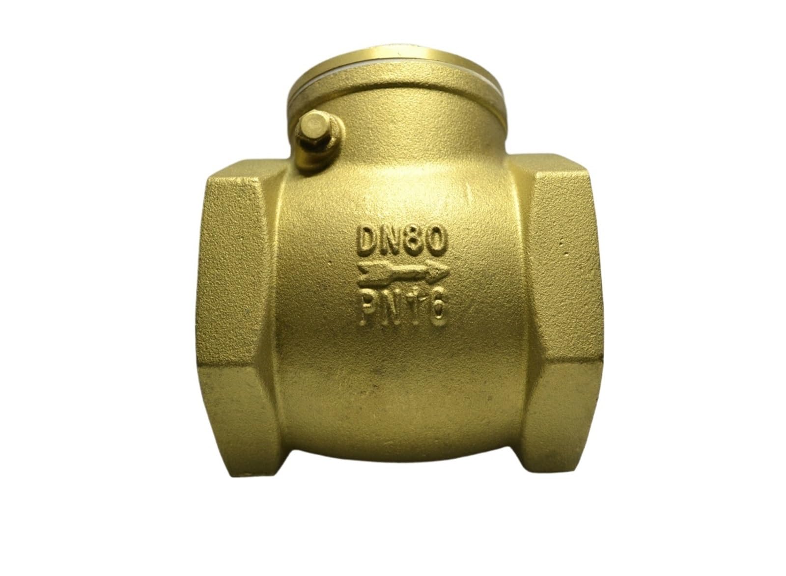 DN65" DN80" DN100" Zawór zwrotny BSPP zapobiegający cofaniu się wody Złoty(DN65)
