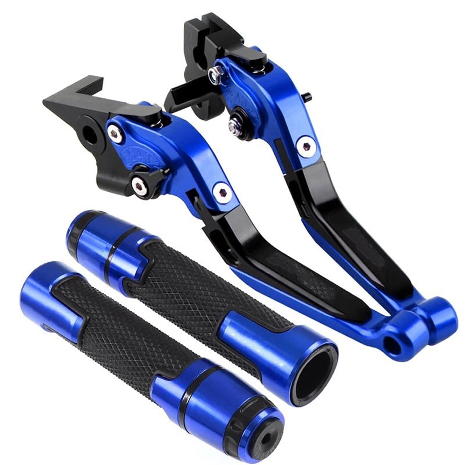 Hsyduhae O Motorbike Brake Levers Fit For Yamaha Yzf R3 Yzfr3 2015-2023 Yzf-R3 Motorcycle Accessories Folding Brake Clutch Levers Handlebar Grips(O)