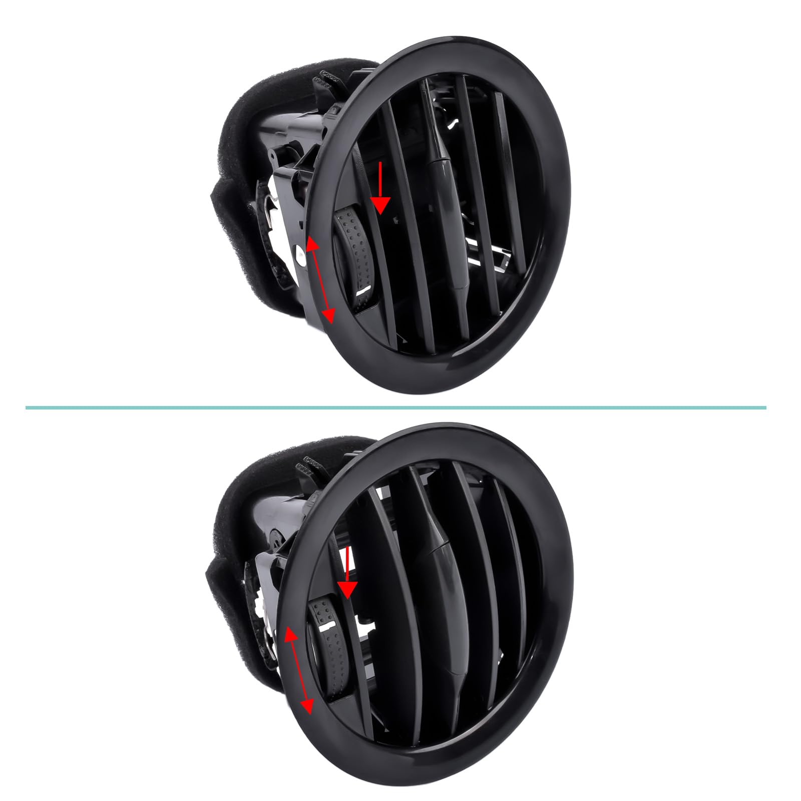 Bisenya 2 bocchetta d'aria bocchetta di ventilazione compatibile con Adam 2013 Corsa D 2007-2015 13180765 13180868 13363313