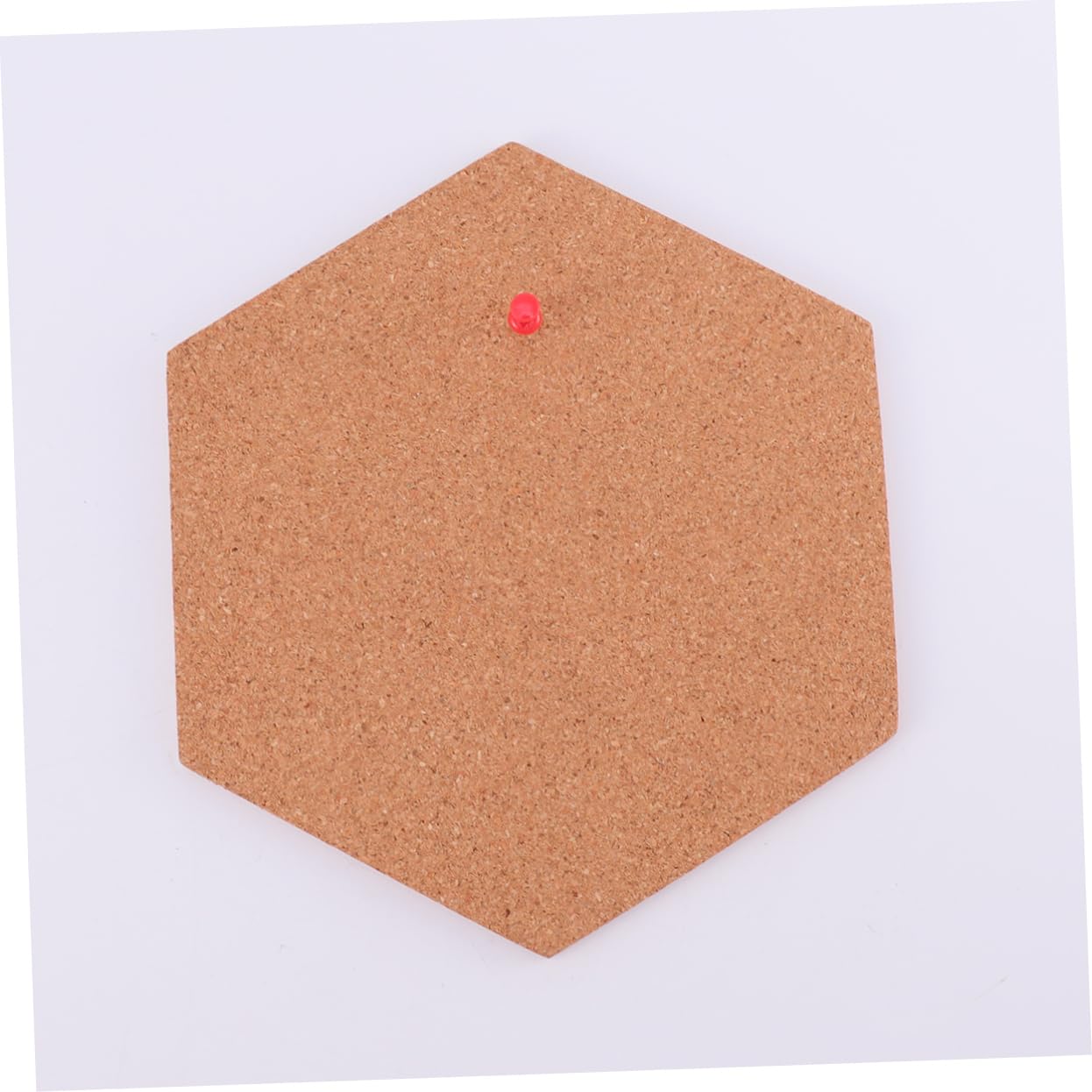 Tablero de Notas Hexagonal 8 Piezas Marrón de Corcho Autoadhesivo