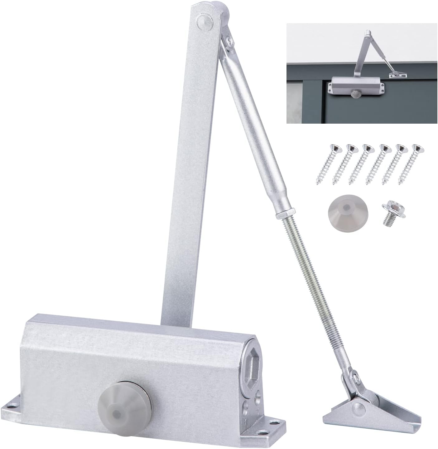 Bulaned Door Closer Automatic Adjustable Mechanism, Safety Spring Door