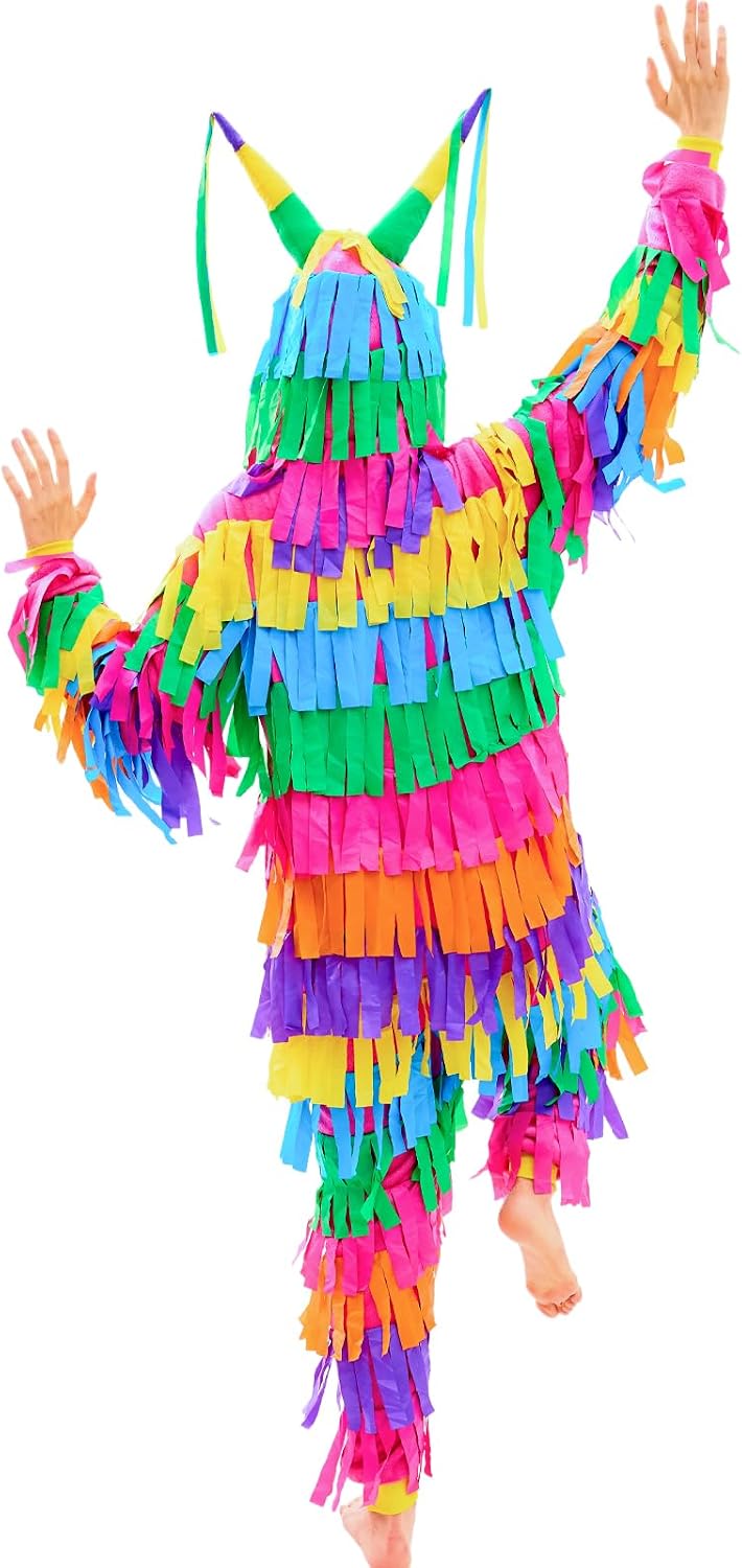 Unisex Adult Pinata Onesie Pajamas Animal One Piece Snug Fit Halloween Costume Sleepwear Homewear（Piñata,Medium