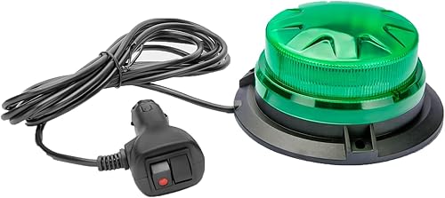 Miniatura 9 de Luces estroboscópicas de emergencia LED verdes con montaje magnético y 8 modelos de flash, lámparas de señal intermitentes de seguridad para