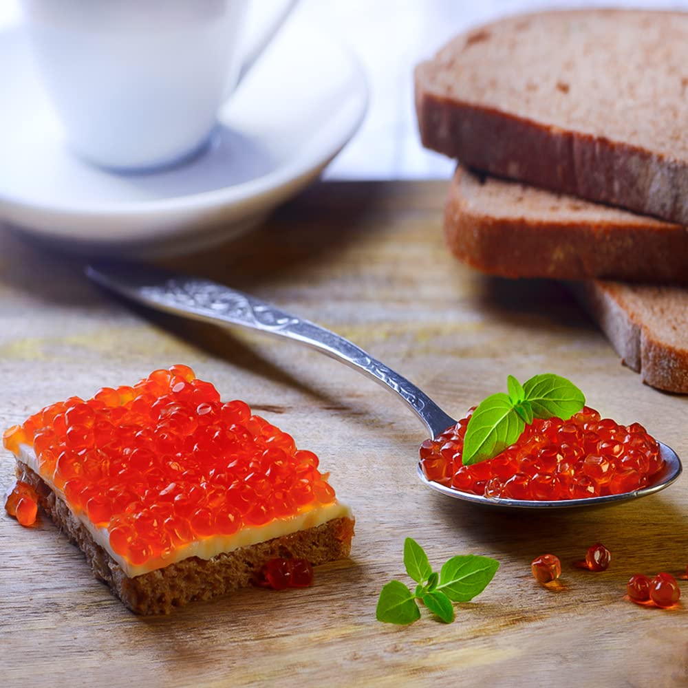 Forellen Kaviar 200 g im Glas | Premium Forellenkaviar, roter Kaviar, икра caviar, feiner Geschmack, hochwertiger Fischrogen | ideal für Gourmets & besondere Anlässe