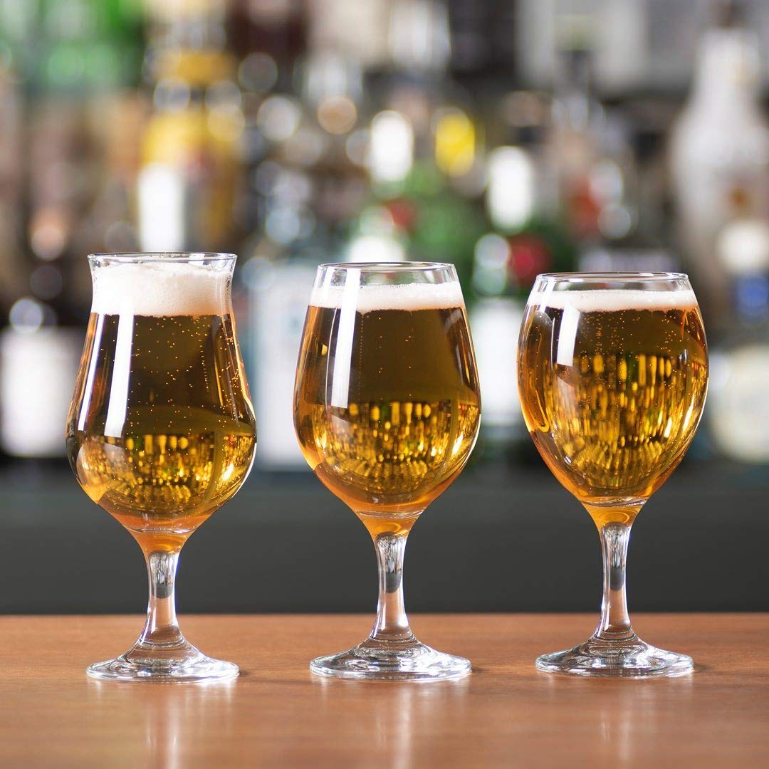 Pasabahce Amber Beer Glass,395 ml,Set of 6 2