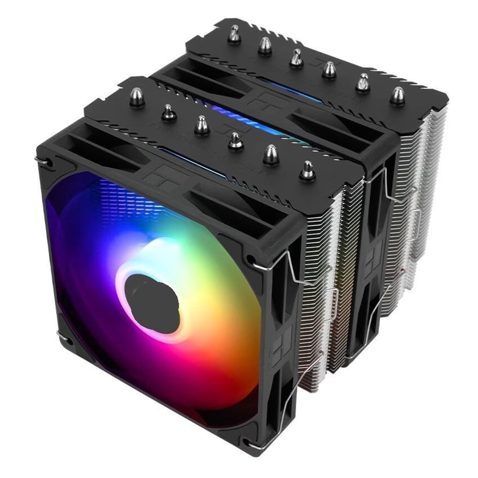 JJKKOZVQF 1PCS 120 V2 Computer case air cooling radiator, with 120x120x28mm fan/Support LGA1851/1700/AM5/AM4(PA 120 SE V2 ARGB)
