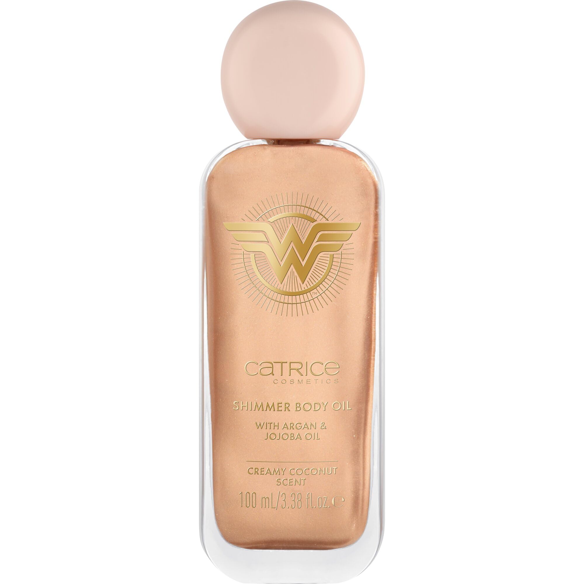 Catrice Rozświetlający Olejek do Ciała Wonder Woman, Nawilżanie, z Olejkami, Zroszony, Mieniący się (100Ml)
