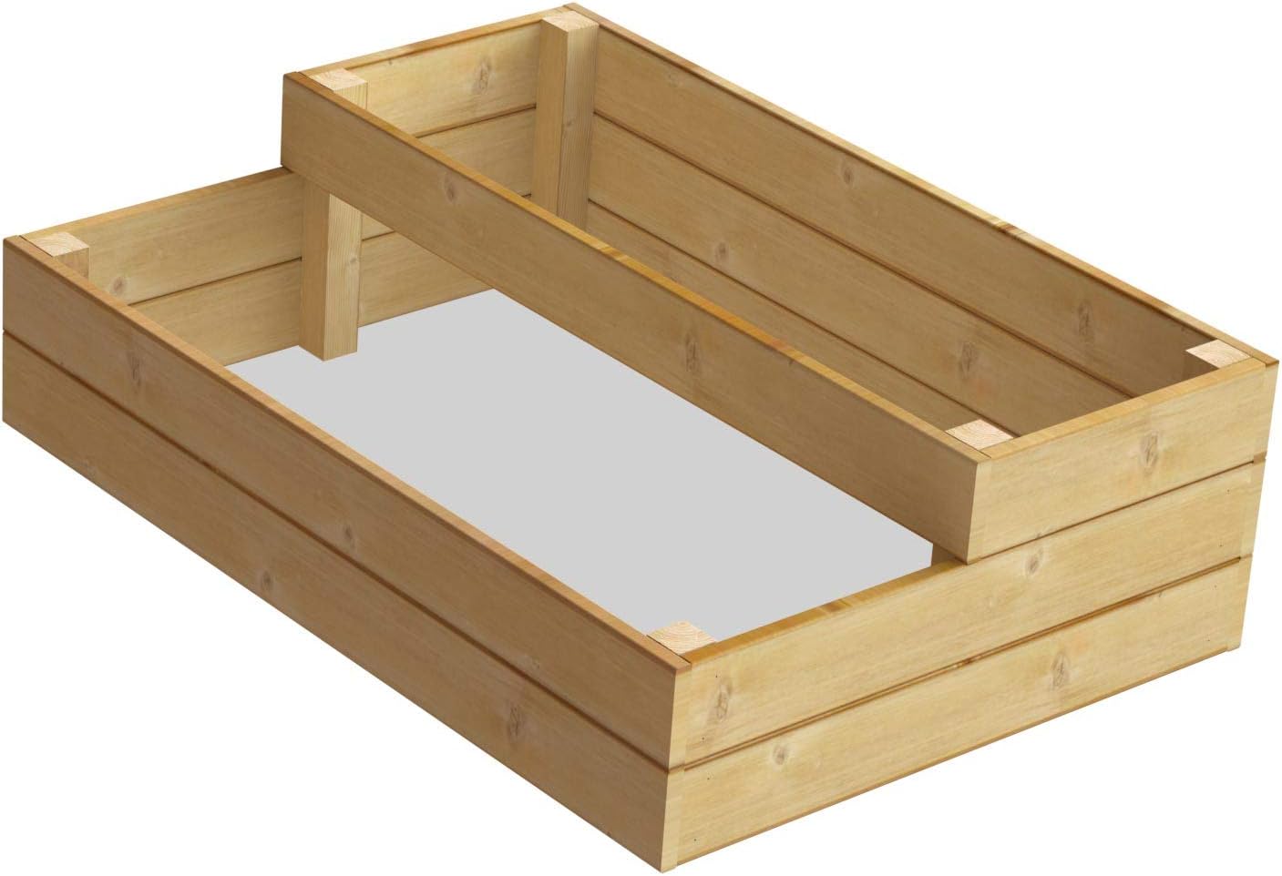 Quickcrop Raised Bed With Split Levels 6ft x 4ft Amazon.co.uk Garden