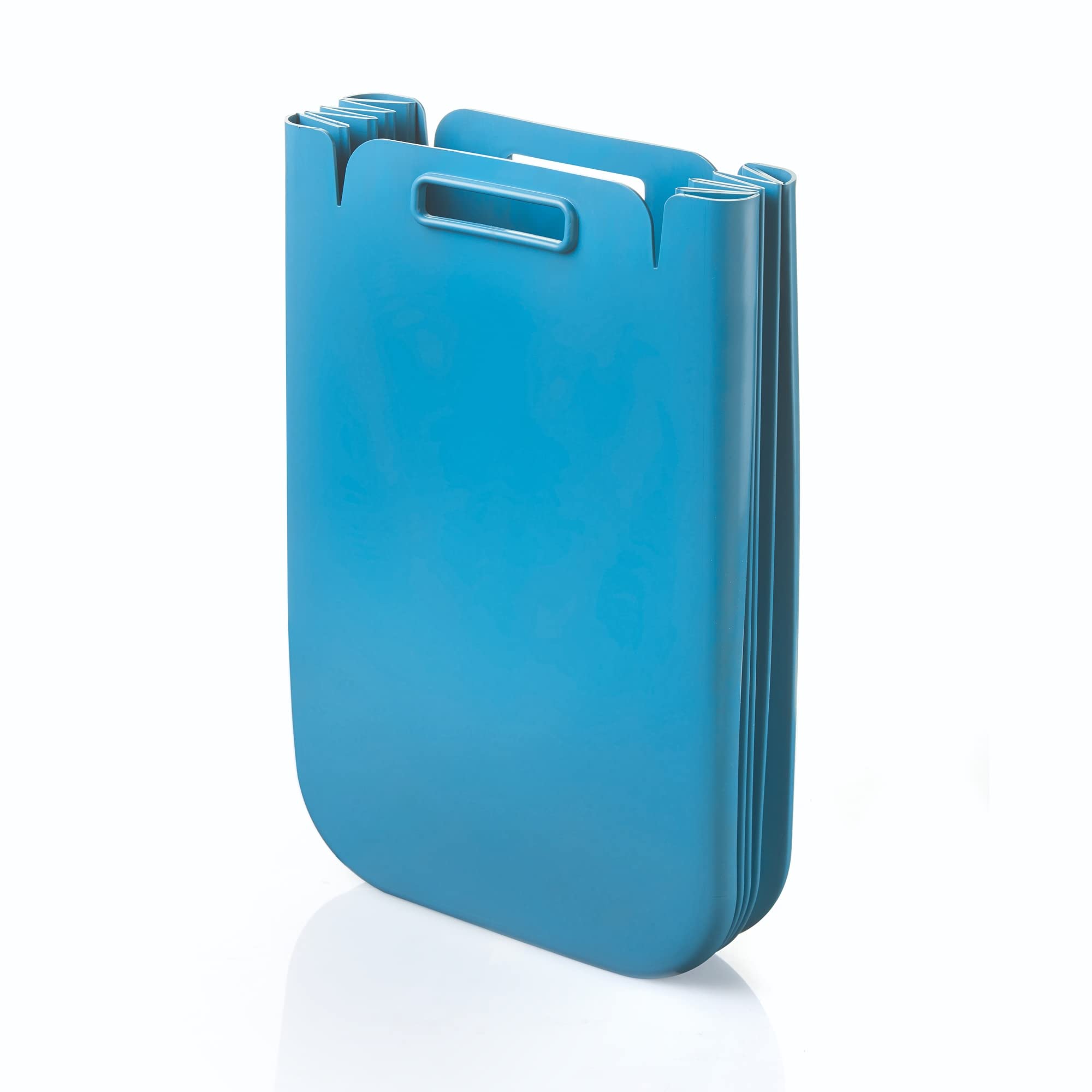 Set di 3 contenitori multiuso pieghevole da 25 litri c/uno (75 l totali), in plastica riciclata, 45 x 30 cm, colore