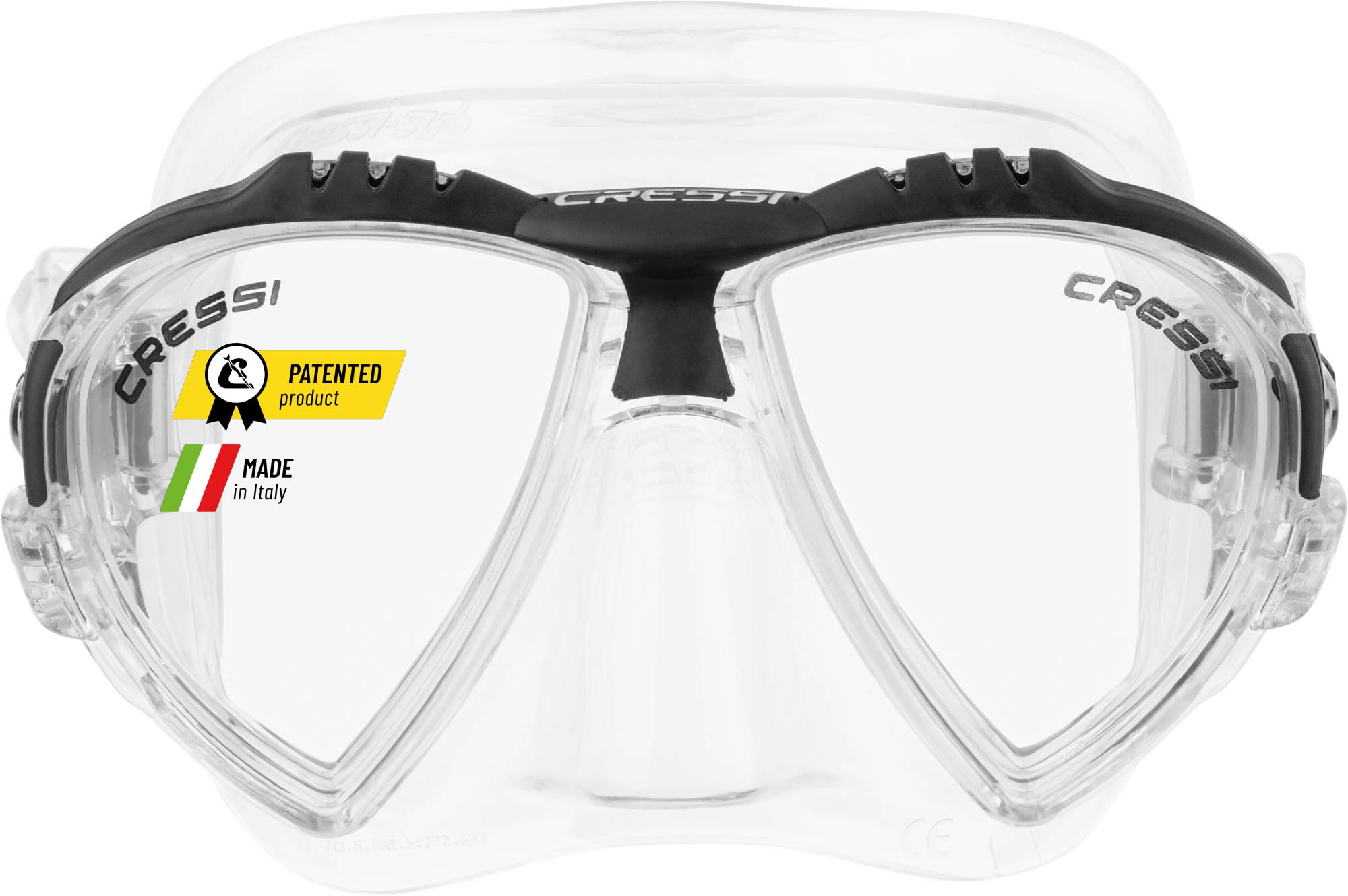 Cressi Adult Matrix Snorkelling Mask - Clear