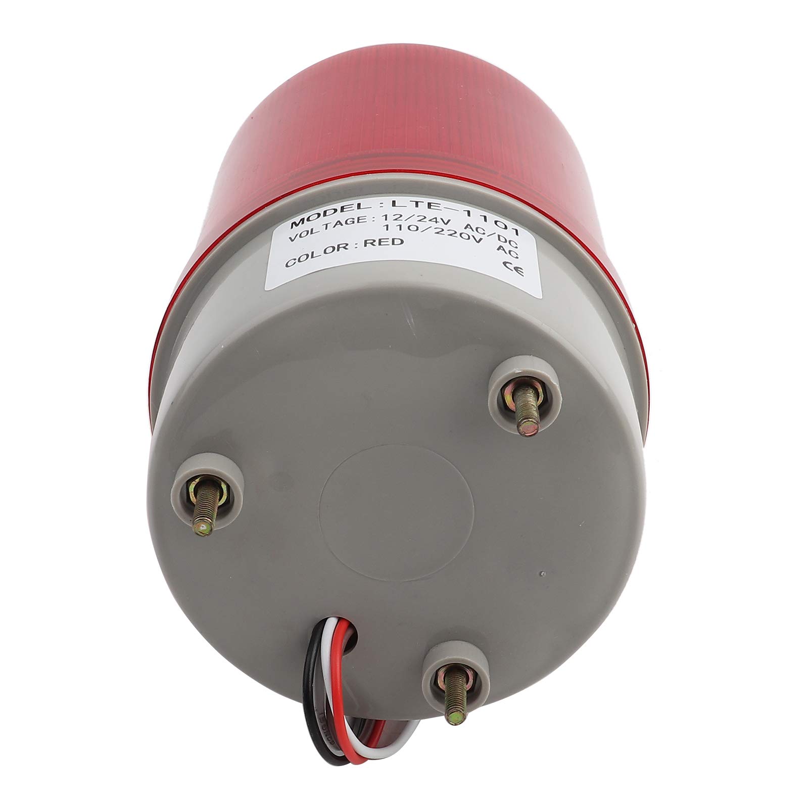 AC220V LTE-1101 czerwone obrotowe światło ostrzegawcze - LED awaryjny sygnał ostrzegawczy do ostrzeżeń bezpieczeństwa - jasny, idealny do pojazdów, placów budowy i zastosowań bezpieczeństwa