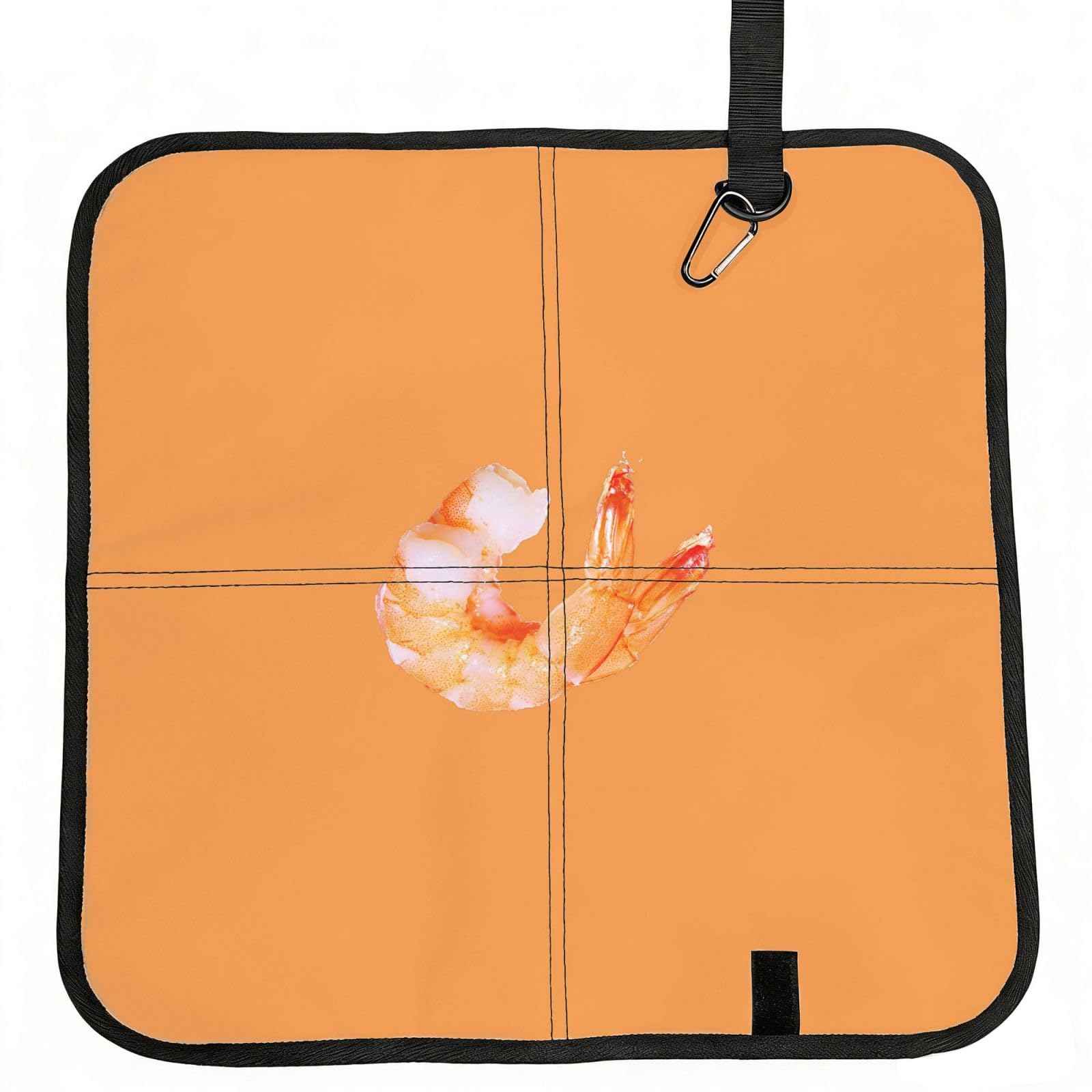 NImongt Glutton Shrimps Print Portable Chair Pad Foldable Seat Cushion Outdoor Seating Office Picnic Camping
