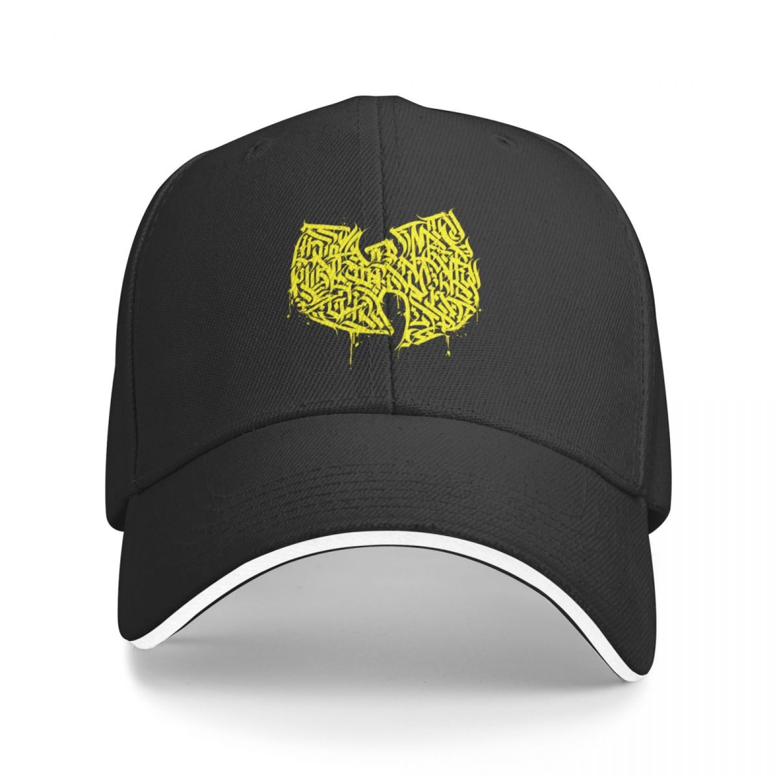 Cizieoe Men's Black Baseball Cap The Wu. Calligraffiti Fan Art Logo. Hip Hop