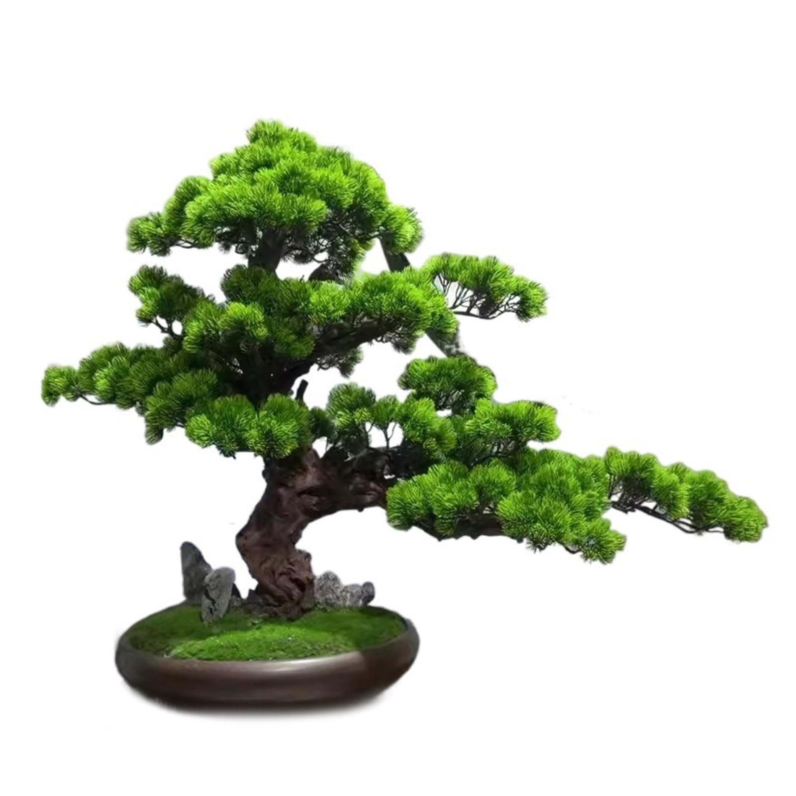 Fake Plant Large Simulated Welcoming Pine Bonsai Decoration Living Room Indoor Artificial
