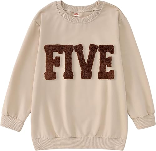 GLIGLITTR Birthday Sweatshirt for Toddler Baby Boy Girls 1st 2nd 3rd 4th 5th 6th