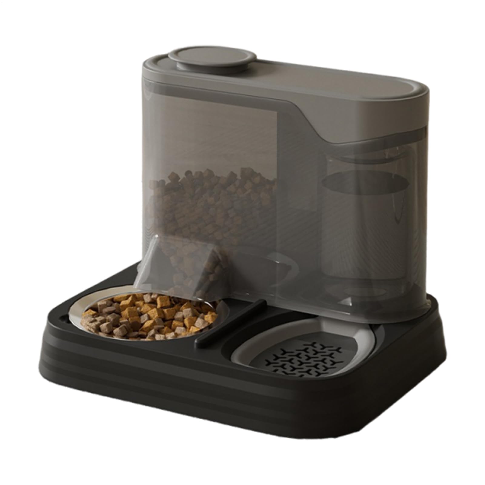 Dispenser Automatico Per Cibo Per Cani, Serbatoio per Cibo Animale di Grande Capacità, Alimentatore Multifunzione 2 in 1 per Case con Più Animali e Ambienti Domestici