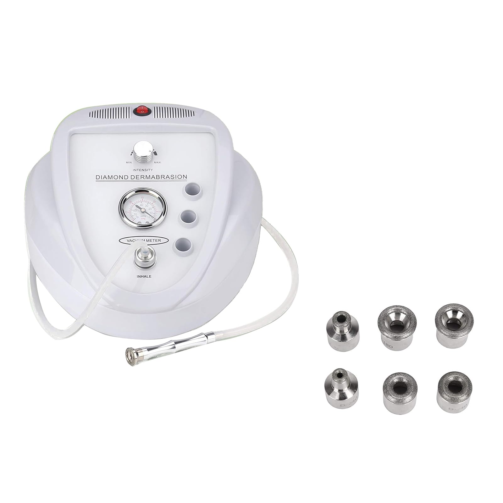 Upgraded Diamond Microdermabrasion Machine, Mcwdoit 65-68cmHg Suction Power Professional Dermabrasion for Skin Peeling Rejuvenation Lifting Tightening Beauty Device