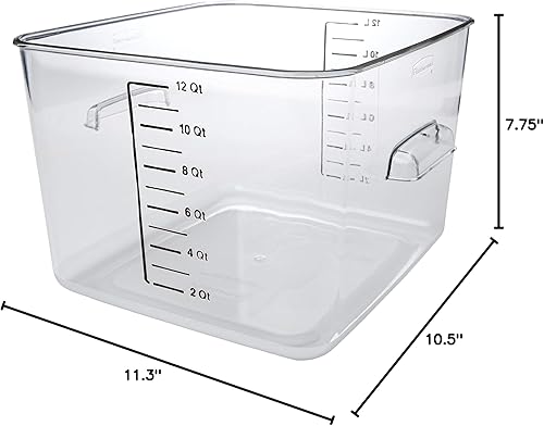 Miniatura 9 de Contenedor Rubbermaid Commercial ahorra Espacio  Transparente 1