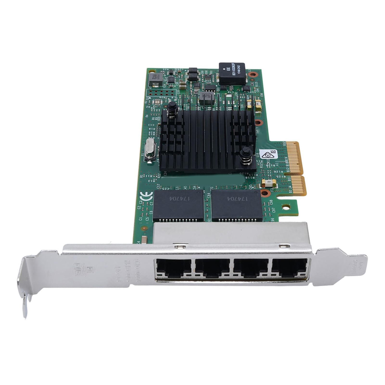 Fabater Adattatore Server Ethernet I350-T4 Scheda di Rete Gigabit PCIE a Quattro Porte Ad Alte Prestazioni per Server 10 100 1000 Mbps