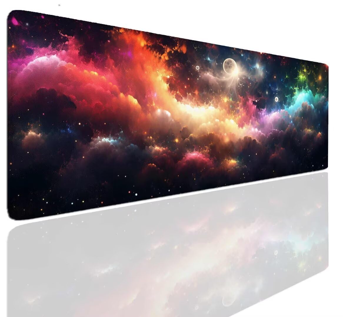 Alfombrilla Ratón Negro Art, Mousepad Alfombrilla Raton Gaming XXL 1600x800x4mm Mouse Desk Mat Gamer para Gaming, Tapete Escritorio Mujer Almohadilla Raton, Mouse Pad Base de Goma Antideslizante S-84