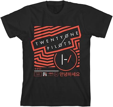 Amazon.com: Oficial Twenty One pilotos Vertigo T Camisa (Negro), M, Negro :  Ropa, Zapatos y Joyería