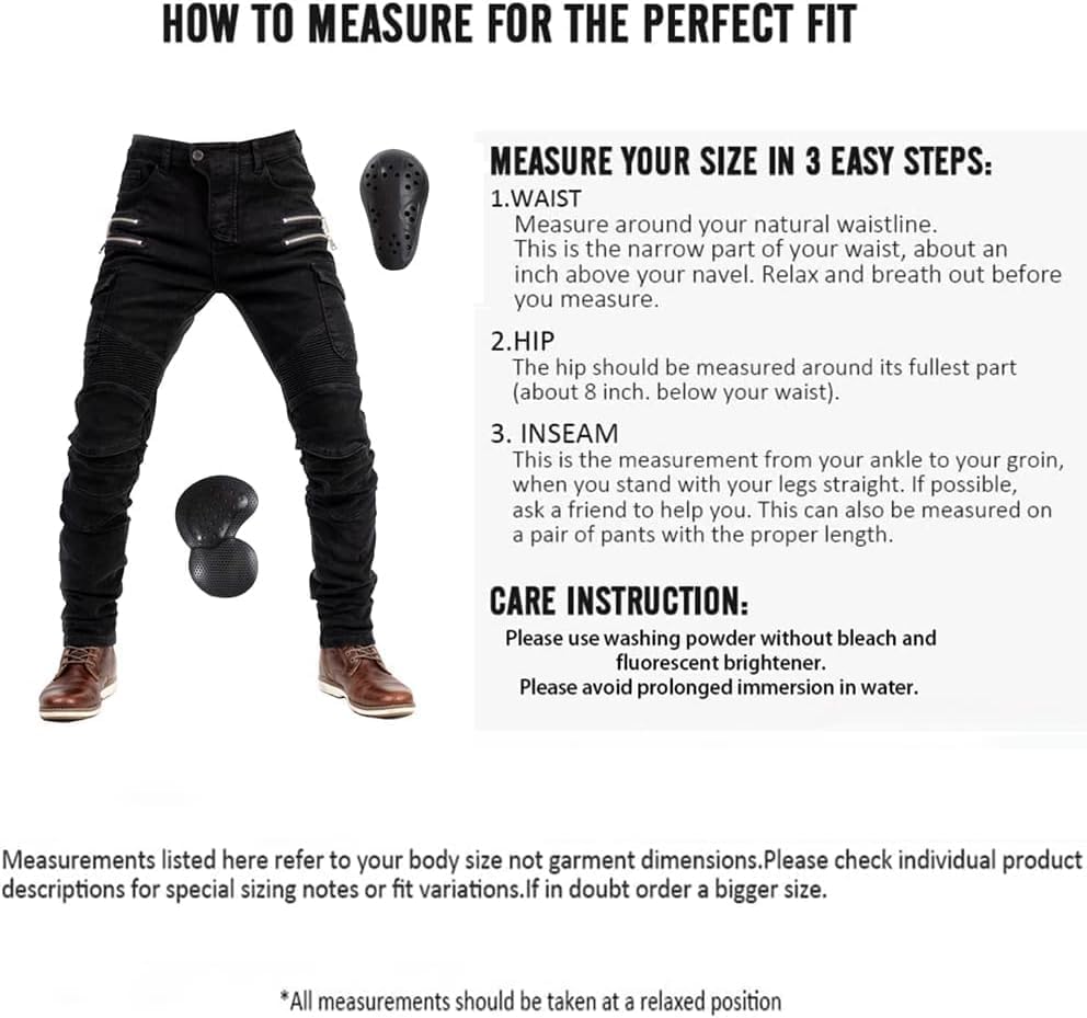 LOMENG Motorcycle Riding Pants Motorbike Motocross Cycling Jeans Safety CE Knee Hip Removable Armored All Seasons for Men - Image 8