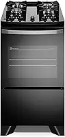 Electrolux Fogão 4 bocas Electrolux Preto Efficient Mesa Vidro, Tripla Chama e PerfectCook (FE4GB) Bivolt
