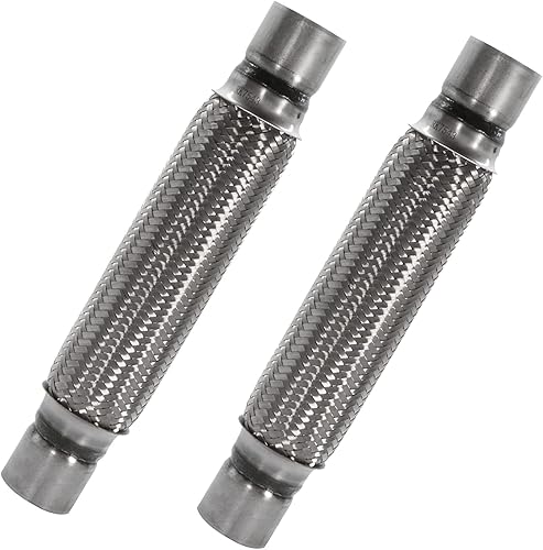 RP Remarkable Power, RK7543 Tubo flexible de escape de 2.25 x 12 pulgadas, acero inoxidable resistente, 16 pulgadas, OL, paquete de 2