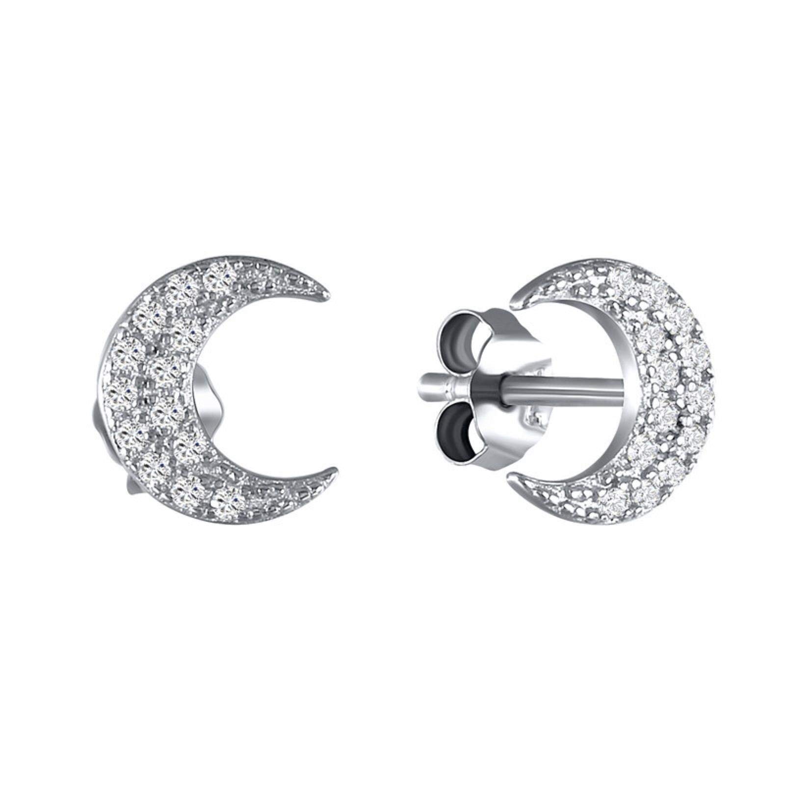 Retro Styler Placcato Oro Argento Sterling Fronte del Gatto Orecchini